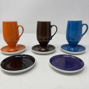 VTG LaGardo Tackett Schmid Espresso Cups Saucers Coffee MCM Atomic Age Artcore